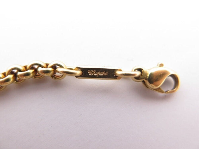 Collier collier CHOPARD chaine maille jaseron 43 cm en or jaune 18k 16.9gr 58 Facettes 253436