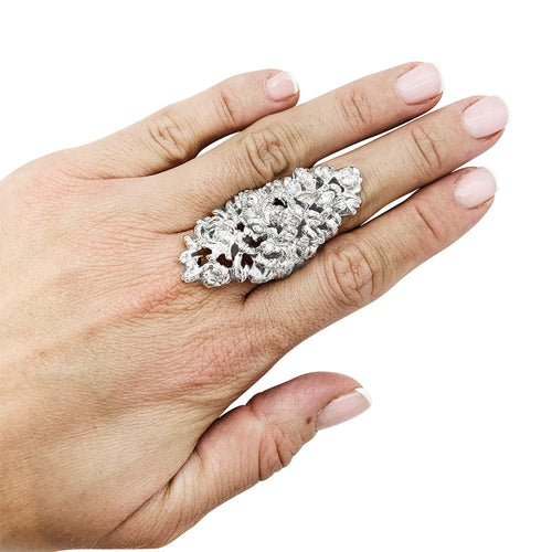 Bague 56 Bague Repossi "Nérée" en or blanc et diamants. 58 Facettes 30811