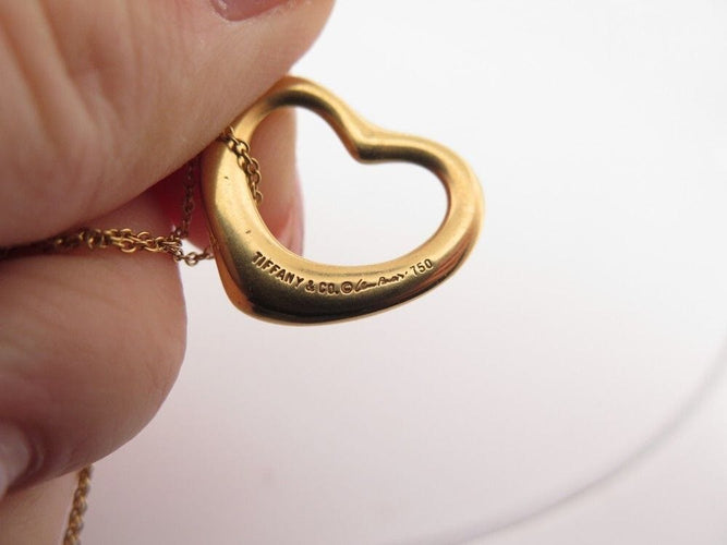Collier collier TIFFANY & CO open ht 22mm peretti en or jaune 18k 58 Facettes 256341