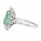 Bague 57 Bague Pompadour Or blanc Emeraude 58 Facettes 2027466CN