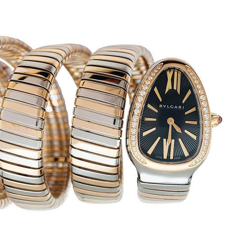 Montre Montre Bulgari "Serpenti" or et acier, diamants. 58 Facettes 31025