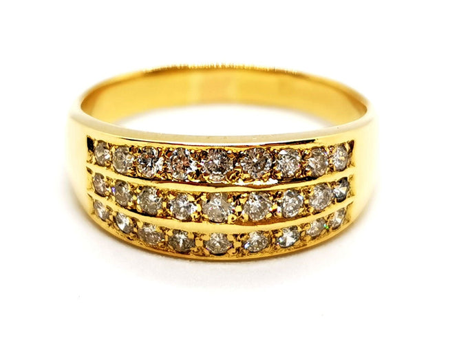 Bague 58 Bague Or jaune Diamant 58 Facettes 1132934CD