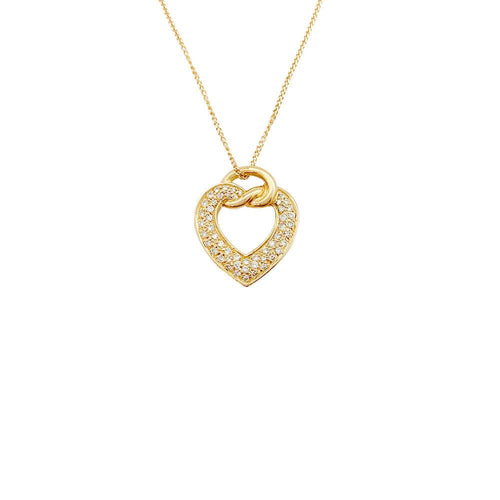 Pendentif Pendentif Boucheron, "Coeur", or jaune, diamants. 58 Facettes 31434