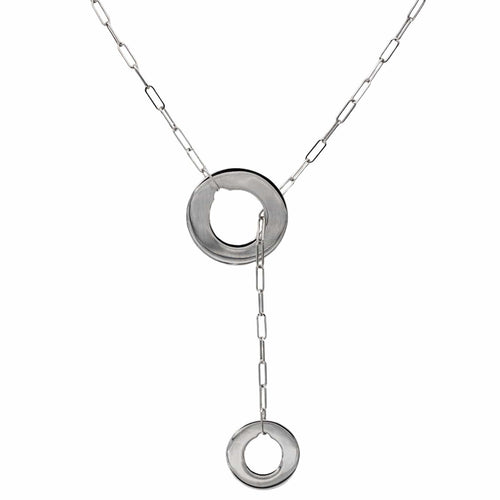 Collier Dinh Van Collier Sautoir Cible Or blanc 58 Facettes 2865688RV
