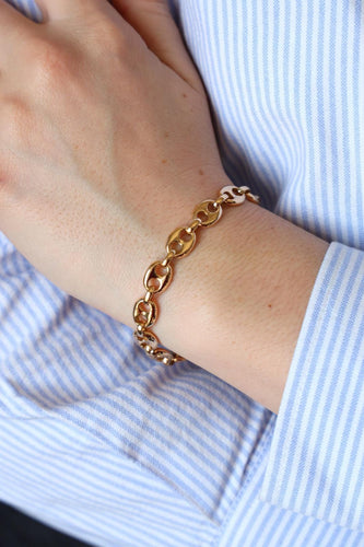 Bracelet Bracelet Grain de café Or jaune 58 Facettes 2090583CN