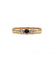 Bague 55 / Jaune / Or 750 Bague Saphir Diamants 58 Facettes 220024R