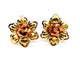 Boucles d'oreilles Boucles d'oreilles Fleur Or jaune Diamant 58 Facettes 1186469CN
