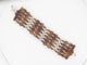 Bracelet bracelet HERMES manchette maillons 18 cm argent 925 et corne de buffle 58 Facettes 257682