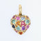 Pendentif Pendentif cœur en or jaune et pierres 58 Facettes 19-154