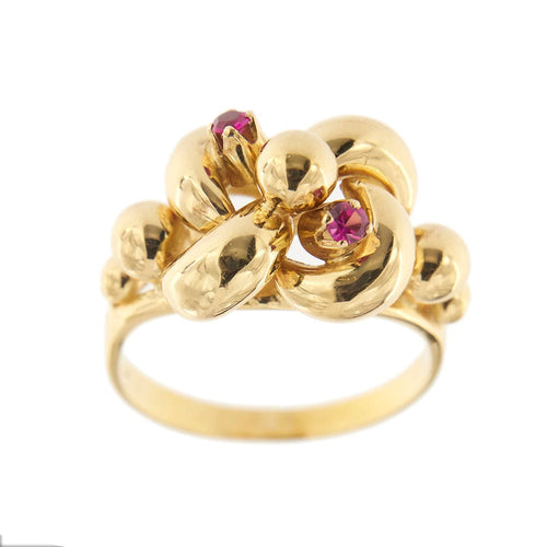 Bague 53 Bague vintage avec rubis 58 Facettes 28310