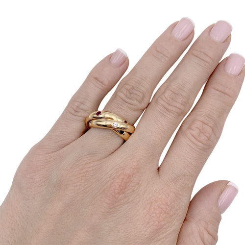 Bague 51 Bague Cartier, "Constellation", or jaune, gemmes de couleur. 58 Facettes 33212
