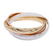 Bracelet Bracelet Cartier, "Trinity", 3 tons d'or. 58 Facettes 32580