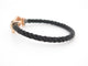Bracelet bracelet FRED force 10 gm manille or rose diamant blanc & noir 58 Facettes 253276