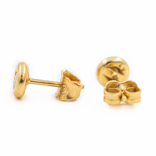 Boucles d'oreilles Boucles d'oreilles Puces Or jaune Diamant 58 Facettes 2294370CN