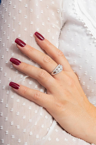 Bague 54 Bague Bandeau Or blanc Diamant 58 Facettes 2238720CN