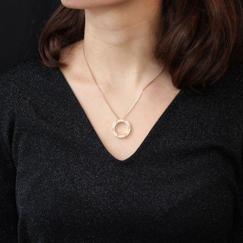 Collier Collier Cartier Love Diamants Or rose 58 Facettes 21-859