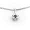 Collier Collier Pendentif Or blanc Saphir 58 Facettes 1875617CN