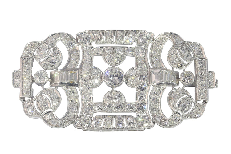 Broche Broche Art Déco, platine, diamant 58 Facettes 22354-0080