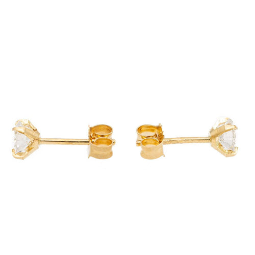 Boucles d'oreilles Boucles d'oreilles puces Or jaune Diamant 58 Facettes 2484497CN