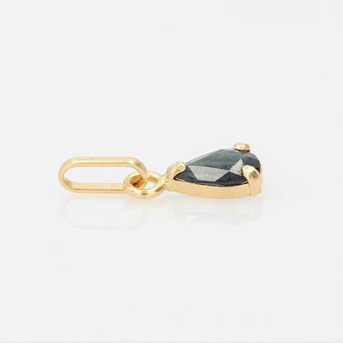 Collier Pendentif or jaune saphir poire 58 Facettes 15-424A