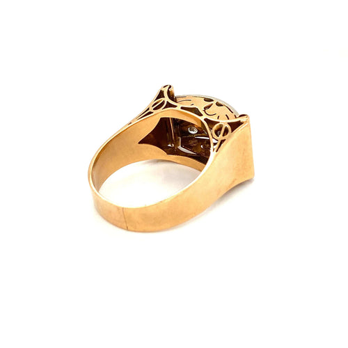 Bague 52 Bague Art Déco Diamant 58 Facettes