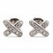 Boucles d'oreilles Chaumet Boucles d'oreilles Puces Liens Or blanc Diamant 58 Facettes 2432075CN