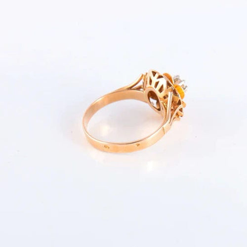 Bague Bague Fleur Rétro diamant 58 Facettes