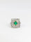 Bague Bague émeraude et diamants 58 Facettes 391.10