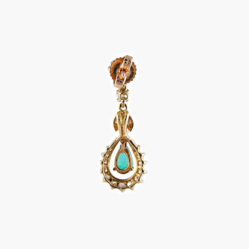 Boucles d'oreilles Or Jaune BOUCLES D’OREILLES DORMEUSES OR & TOURMALINE 58 Facettes BO/220029 RIV