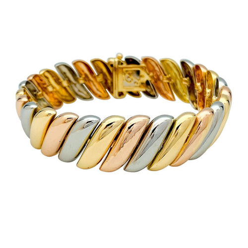 Bracelet Bracelet Poiray en trois tons d'or. 58 Facettes 31570