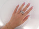 Bague 57 bague CHRISTIAN DIOR logo sertie de 50 diamants or blanc 18k 58 Facettes 253442