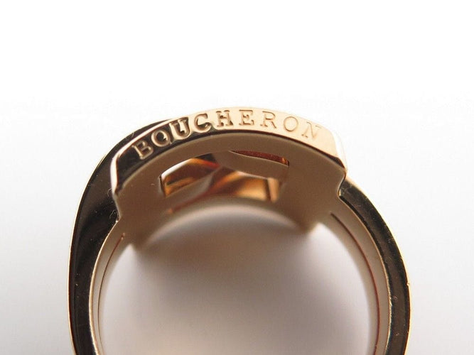 Bague 53 bague BOUCHERON dechainee en or jaune 18k diamants 0.42ct 53 58 Facettes 252038