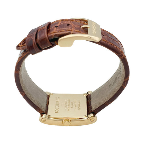 Montre Montre Boucheron, "Reflet-Icare", or jaune, cuir. 58 Facettes 31239