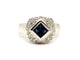 Bague 57 Bague Or blanc Saphir 58 Facettes 879865CD