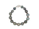 Bracelet bracelet 41 perles de tahiti tuamotu montees sur argent 20cm 58 Facettes 253784