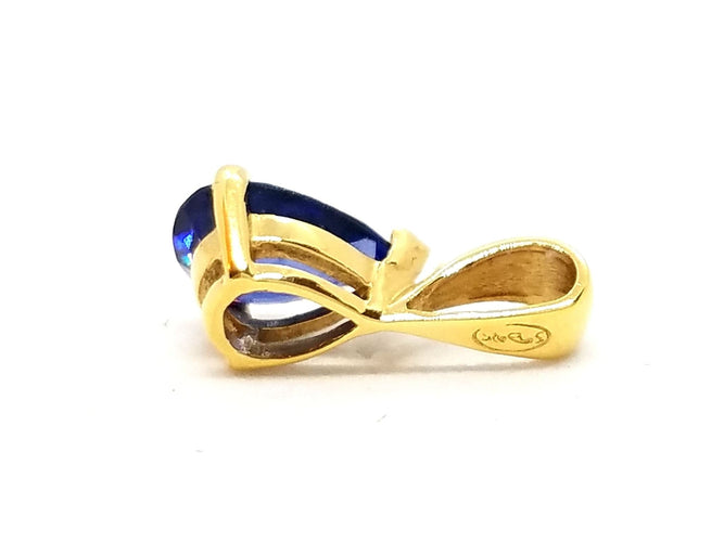 Pendentif Pendentif Or jaune Saphir 58 Facettes 06565CD