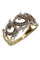 Bague BAGUE MODERNE DIAMANTS NOIRS ET BLANCS 58 Facettes 060501