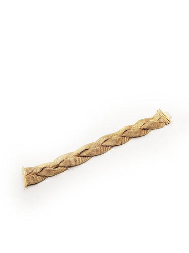 Bracelet Bracelet or jaune tressé 58 Facettes 2137