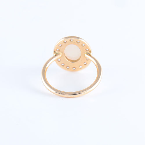 Bague Bague Marguerite Opale Diamants 58 Facettes