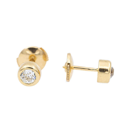 Boucles d'oreilles Boucles d'oreilles Puces Or jaune Diamant 58 Facettes 2328945CN