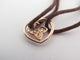 Bracelet bracelet LOUIS VUITTON coeur fleur monogram or rose 18k sur cordon 58 Facettes 249782