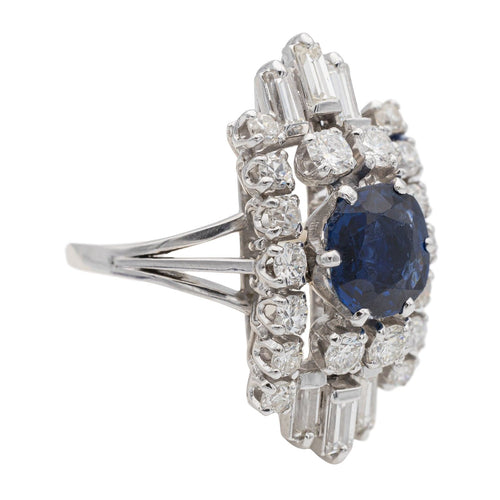 Bague 49 Bague Or blanc Saphir 58 Facettes 2538672CN