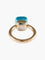 Bague 49 Pomellato – Bague Modèle « Nudo » Classic Topaze Bleue et Or Rose 58 Facettes