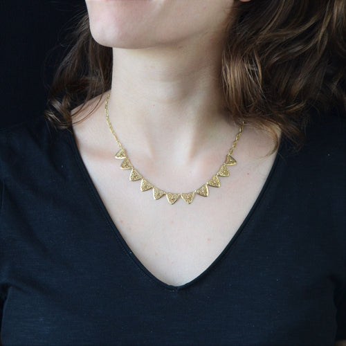 Collier Collier en or ancien draperie 58 Facettes 22-302
