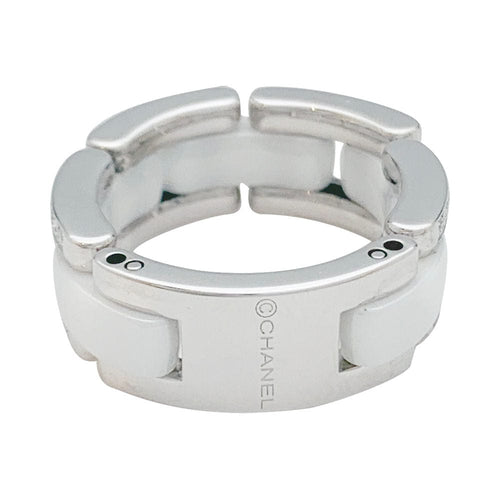 Bague 51 Bague Chanel, "Ultra", or blanc, céramique blanche, diamants. 58 Facettes 31586