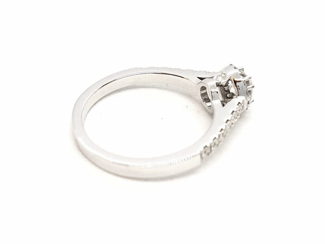 Bague 53 Bague Solitaire Or blanc Diamant 58 Facettes 578819RV