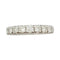 Bague 52 Alliance or blanc diamants. 58 Facettes 33218