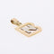 Pendentif Pendentif 2 ors initiales 58 Facettes CVP69