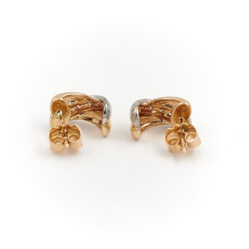 Boucles d'oreilles Boucles d'oreilles Demi créoles Or jaune Diamant 58 Facettes 1720421CN