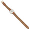 Montre Montre Hermès, "Arceau", plaqué or et acier sur cuir. 58 Facettes 31969